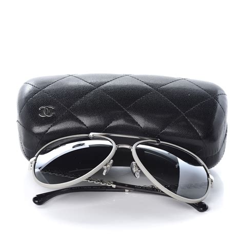 CHANEL Polarized Pilot Winter Sunglasses 4219